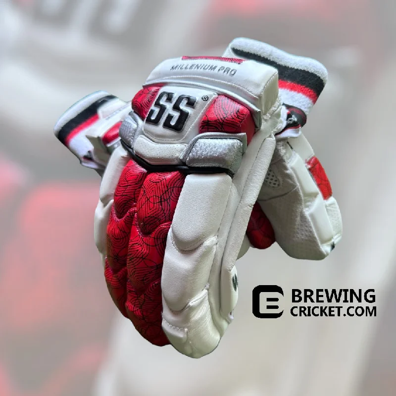 thick gloves for ice protection-SS TON Millenium Pro - Batting Gloves