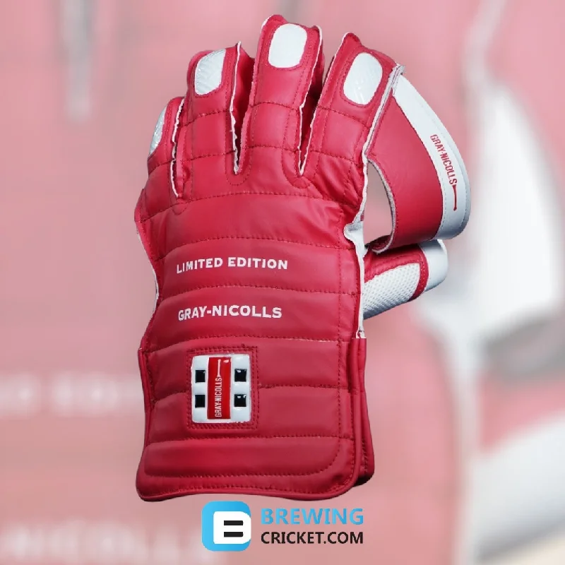 soft wool gloves for outdoor work-Gray-Nicolls Limited Edition - Keeping Gloves