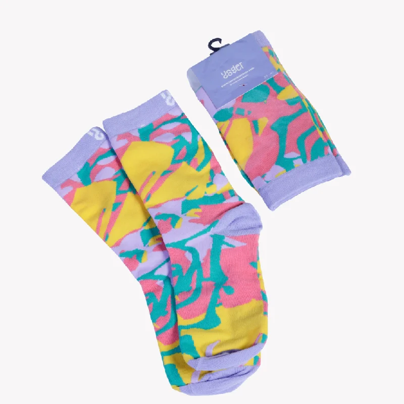 ski socks for snowboarding-  TRÈS CHIC LAVENDER SOCK