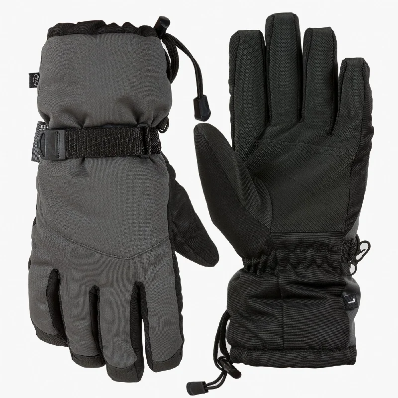 insulated gloves for keeping hands warm-Highlander Mountain Gloves Charcoal