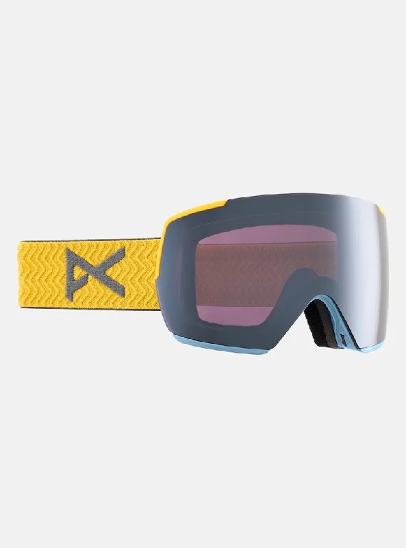 Goggles for women-Anon M5 Goggles + Bonus Lens + MFI® Face Mask - GOLDEN/PRCV SUN ONYX - 2025