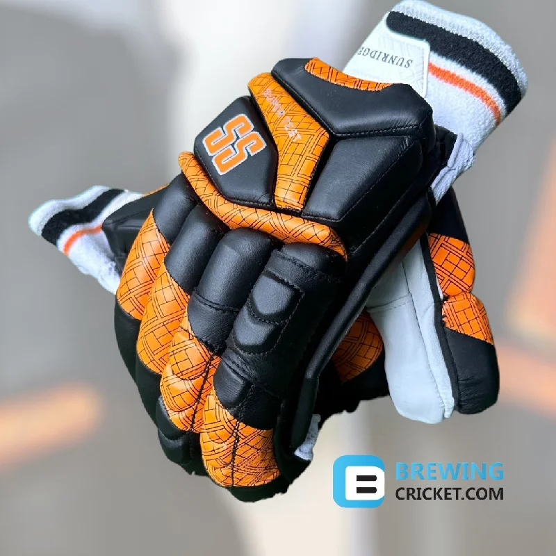 warm gloves for snow and winter protection-SS TON Super Test IPL Blue/Orange - Batting Gloves