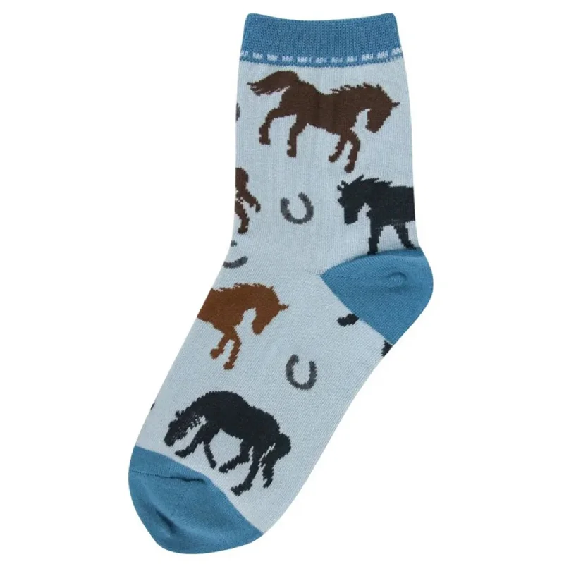 colorful ski socks-  Foot Traffic Children Equine Socks