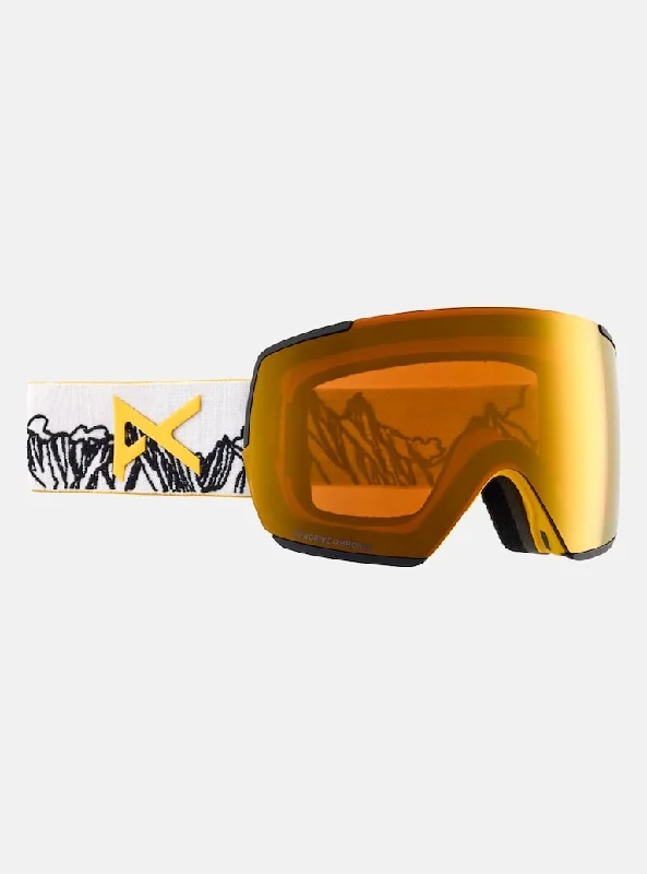 Goggles UV protection-Anon M5 Goggles + Bonus Lens + MFI® Face Mask - JUMBO/PRCV SUN BRNZ - 2025