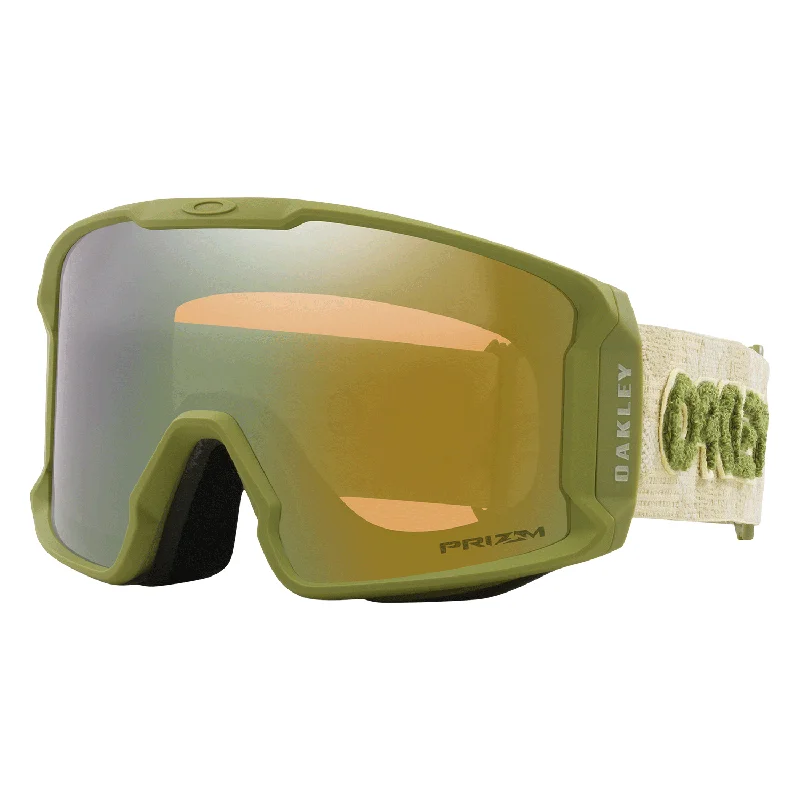 Goggles for trending-Oakley Line Miner L Goggles Sage Kotsenburg Signature/Prizm Sage Gold