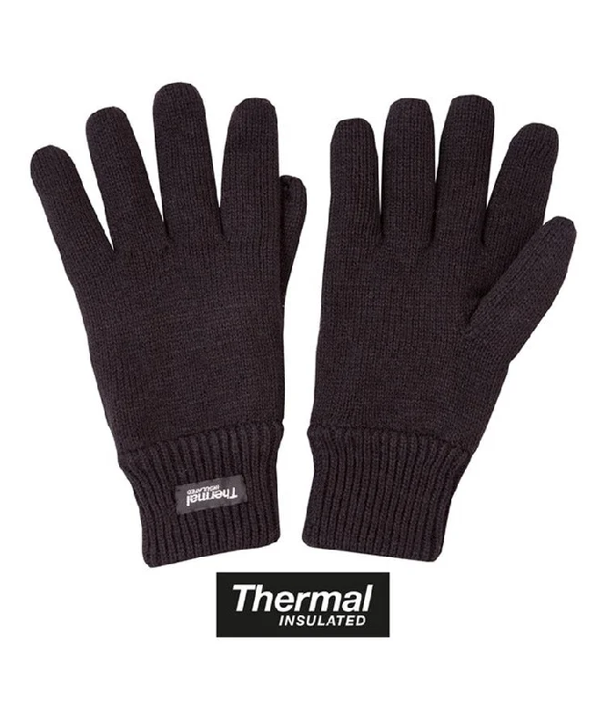 waterproof insulated gloves for snow-Kombat UK Thermal Gloves - Black