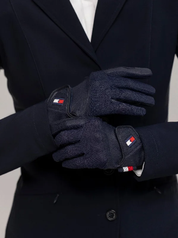 soft knit gloves for fall and winter-Gloves Tommy Hilfiger Duke Desert Sky