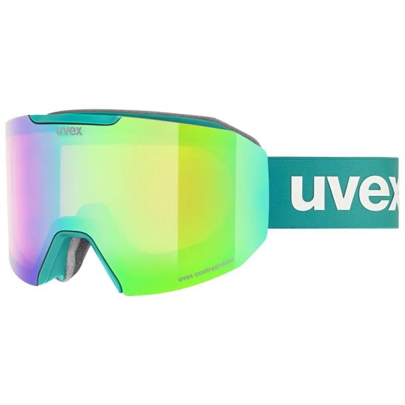 Goggles for budget-Uvex Adults Ski & Board Goggles - Evidnt ATTRACT CV Proton FM GRN/ORG