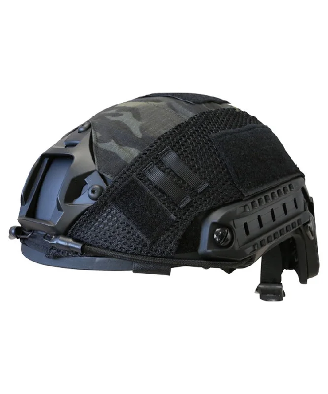 Helmet for Blizzard Days-Kombat UK Fast Helmet Cover - BTP Black