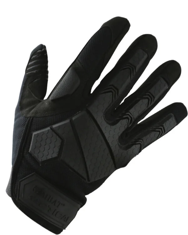 smart wool gloves for tech use-Kombat UK Alpha Tactical Gloves - Black