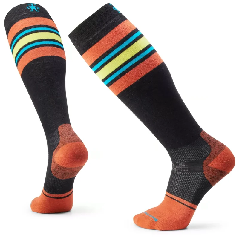 premium wool ski socks-  Smartwool Snowboard Targeted Cushion Stripe Extra Stretch OTC Socks 2024