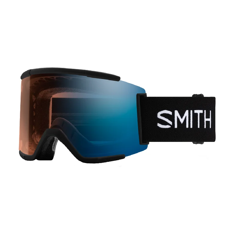 Goggles for modern-Smith Squad XL Goggles Black/ChromaPop Pro Photochromic Blue Mirror