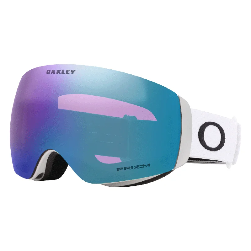 Goggles for fashion-Oakley Flight Deck M Goggles Matte White/Prizm Iced Iridium