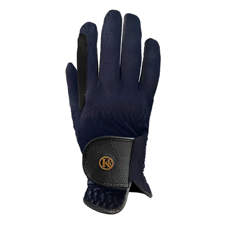 heavy-duty gloves for construction work-Kunkle Gloves Navy Mesh Gloves 15 Sizes