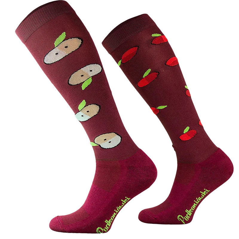 compression socks for snow conditions-  Comodo Socks - Apples (Cotton45. 3)