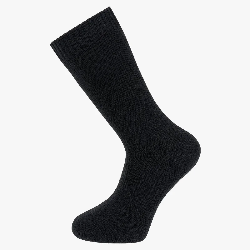 winter socks for ski trips-  Highlander 100% Waterproof Socks Black