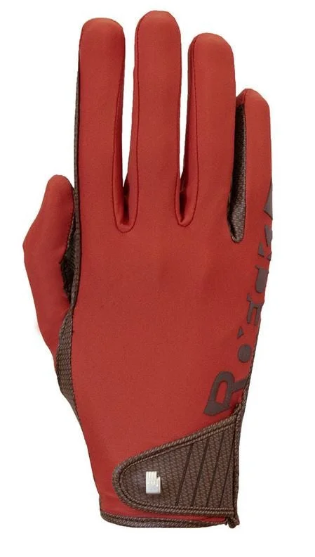 touch screen gloves for smartphones-Gloves Roeckl Muenster Autumn Red