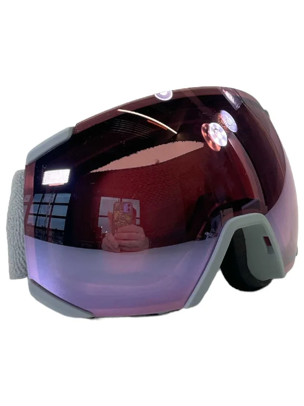 Goggles for shallow-Salomon Radium Sigma Irn W Slvpk Ski Goggles