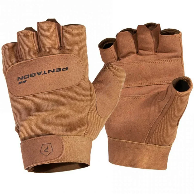 tactical gloves for law enforcement-Pentagon 1/2 Duty Mechanic Gloves Coyote