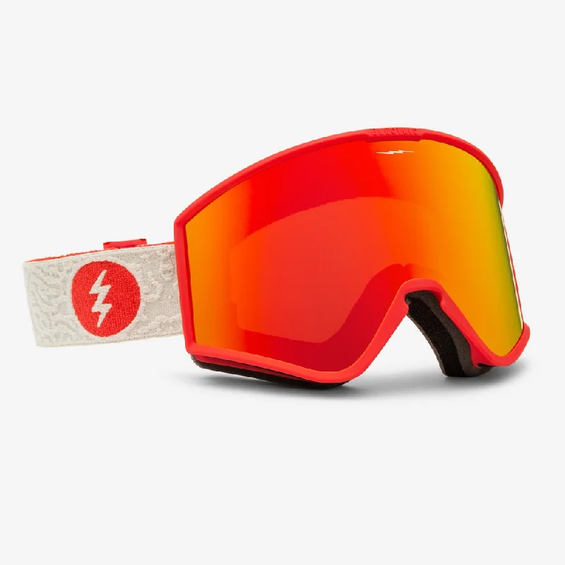 Goggles for beach-Electric Kleveland EK1 Flood Red Goggles + BL 2025