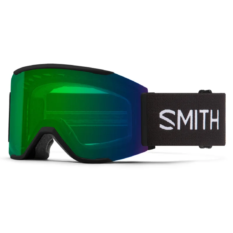 Goggles for return-Smith Squad MAG Goggles Black/ChromaPop Everyday Green Mirror + ChromaPop Storm Blue Sensor Mirror