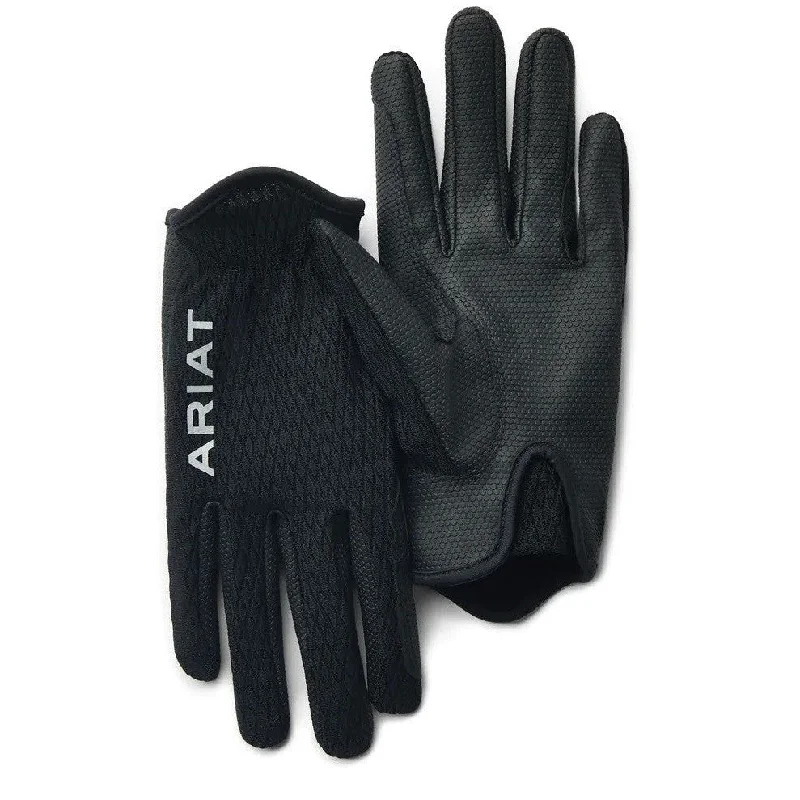 insulated winter gloves for skiing-Gloves Ariat Cool Grip Black Uni