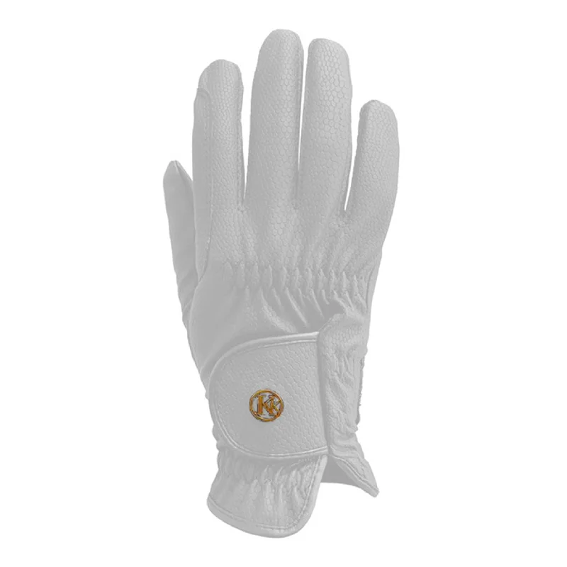 fleece gloves for keeping warm in winter-Kunkle Gloves White Show Gloves 15 Sizes