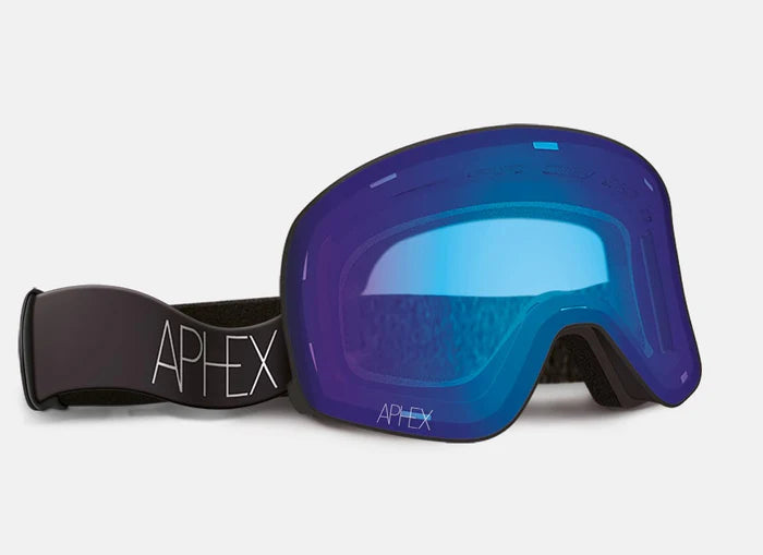 Goggles for designer-Aphex Adults Ski & Board Goggles - Virgo Matt Black W/ Qview Lens