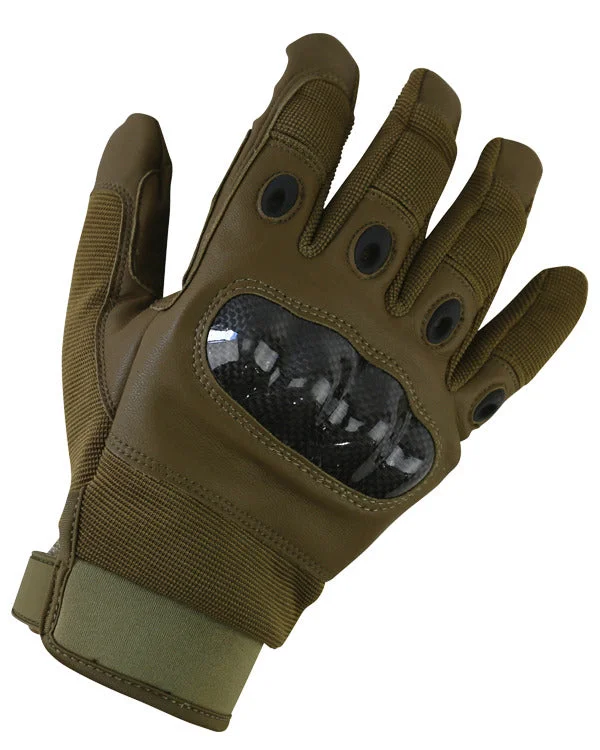 durable gloves for extreme conditions-Kombat UK Predator Tactical Gloves - Coyote