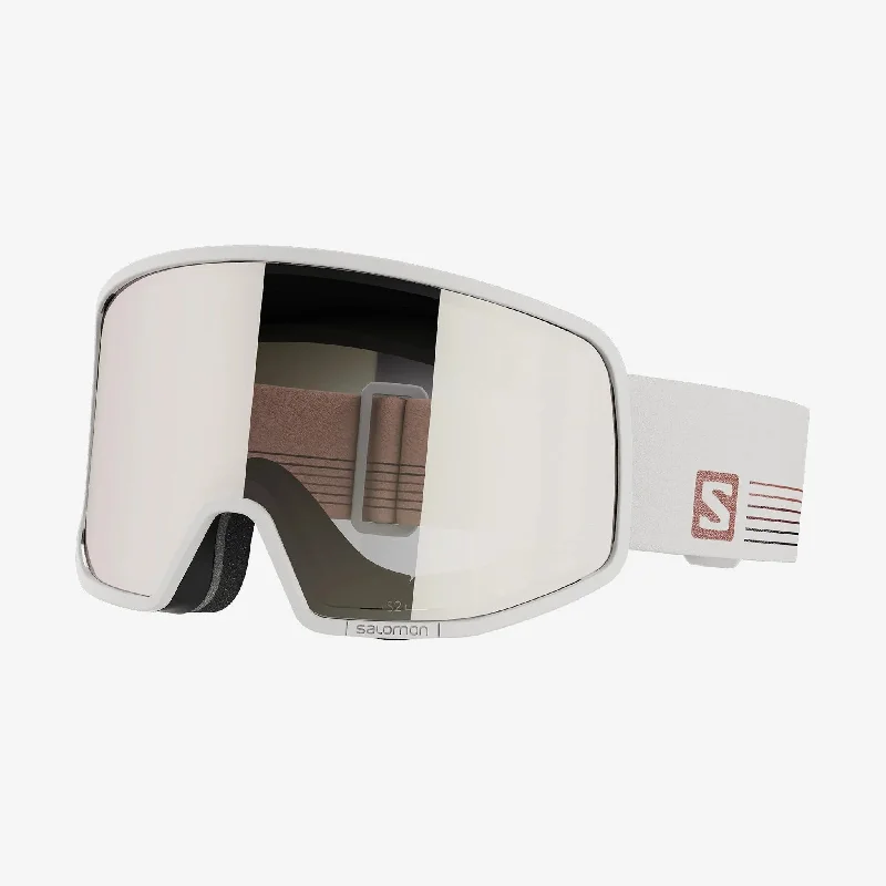 Goggles for off road-Salomon Lo Fi ML White Montana Goggles- 2022