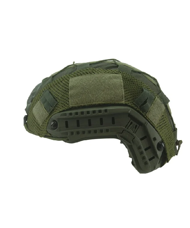 Helmet with Strong Build-Kombat UK Fast Helmet Cover - Olive Green