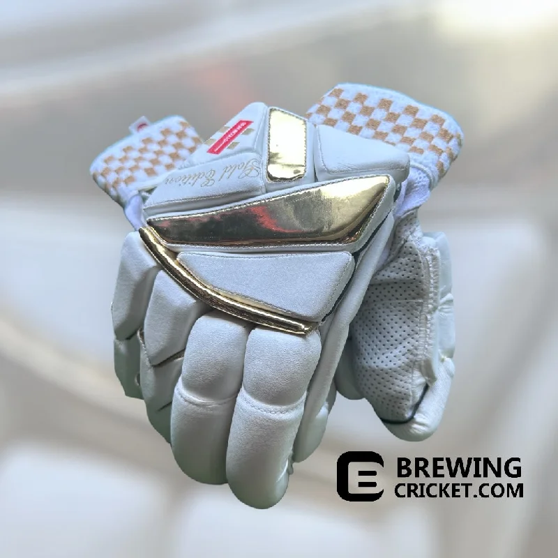 stylish leather gloves for snow protection-Gray-Nicolls GOLD Edition - Batting Gloves