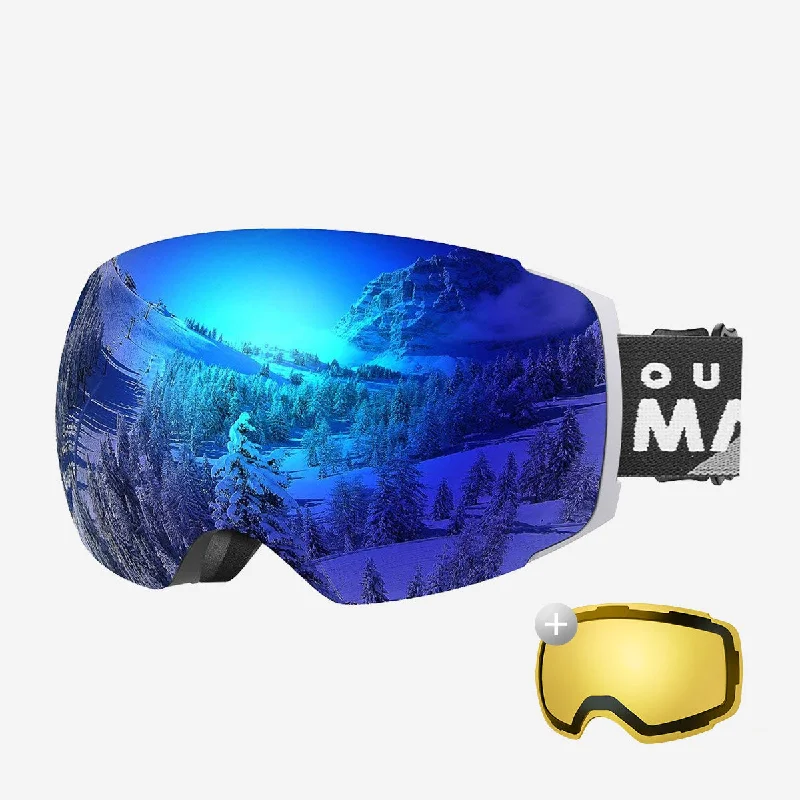 Grey Frame VLT 15% Grey Lens with full REVO Blue+VLT 75% Polarized Yellow Lens