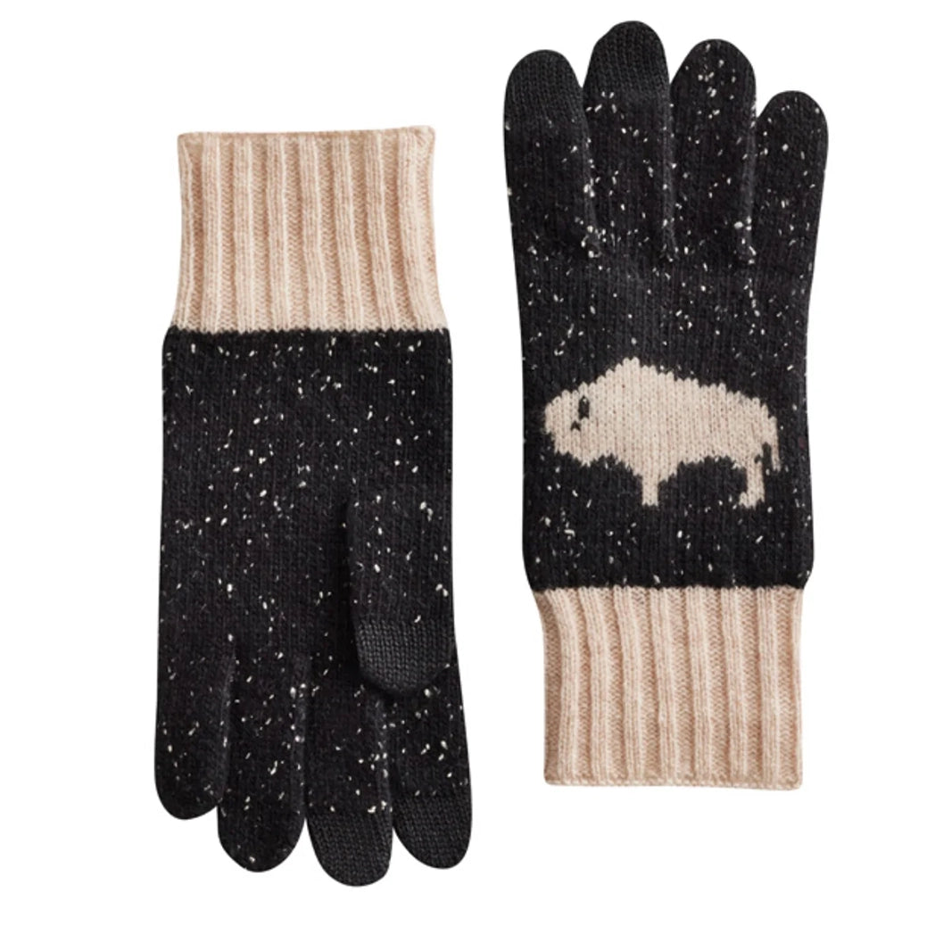 winter gloves for kids with extra warmth-Pendelton Lambswool Buffalo Texting Glove