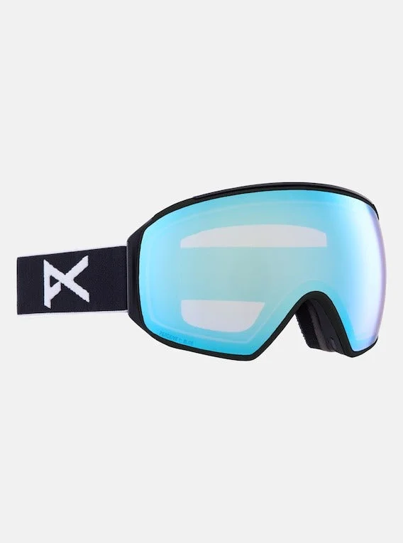 Goggles for men-Anon M4 Toric Goggles + Bonus Lens + MFI®  - BLK/PRCV BLUE 2025