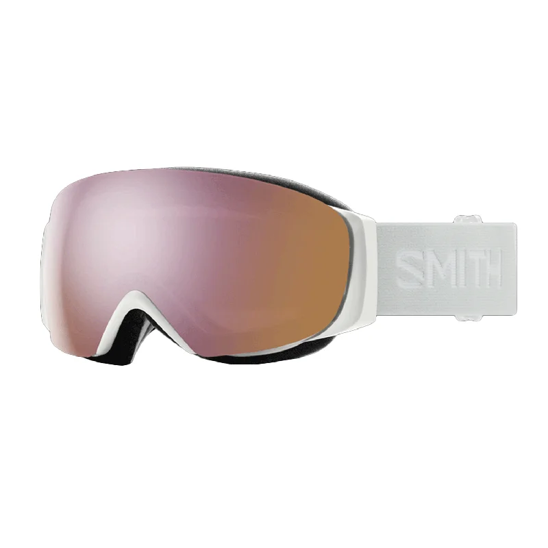 Goggles for cleaning-Smith I/O Mag S Goggles White Vapor/ChromaPop Everyday Rose Gold Mirror + Chromapop Storm Rose Flash