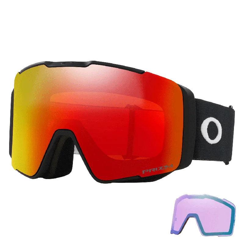 Goggles for fast delivery-Oakley Line Miner Pro L Goggles Matte Black/Prizm Torch Iridium + Prizm Iced Iridium