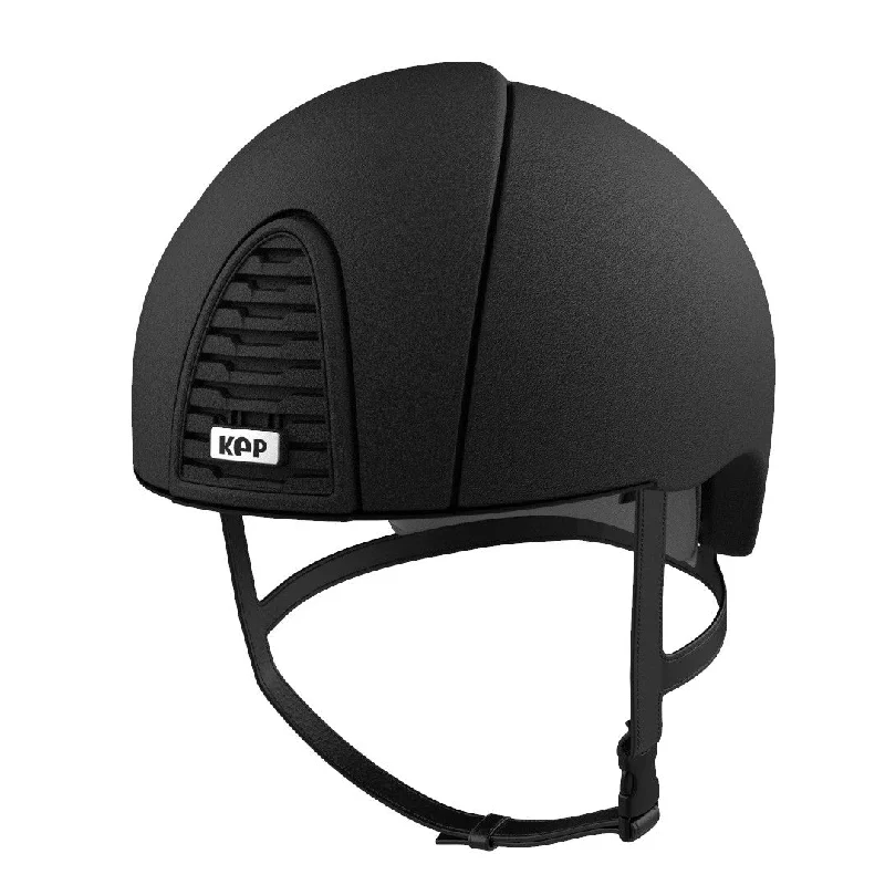 Helmet for Dirt Trails-KEP Cromo 2 Jockey Textured Black Horse Riding Helmet