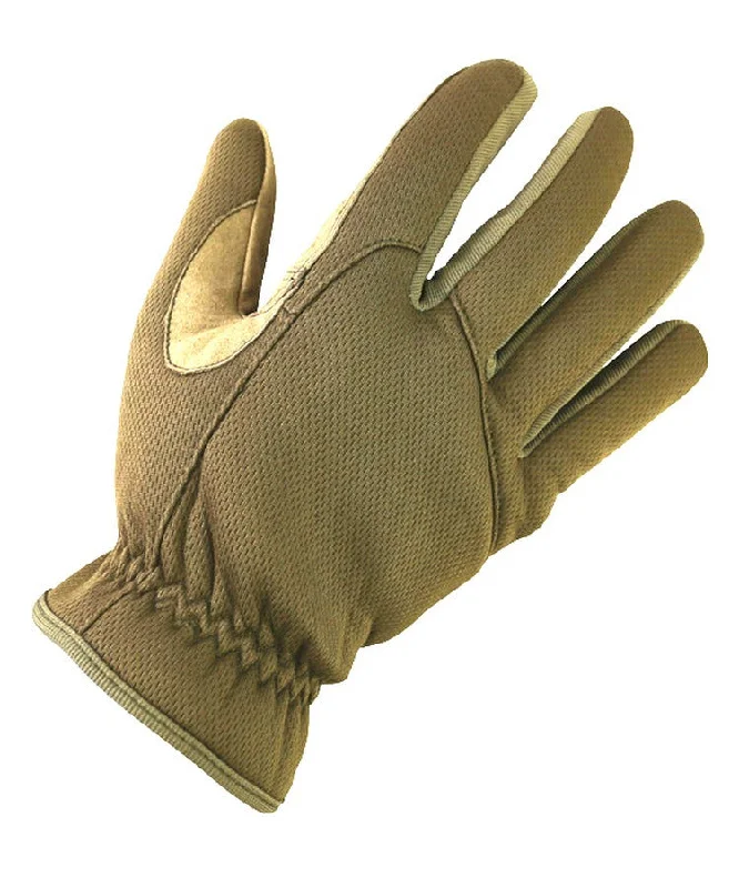 multi-purpose gloves for safety and comfort-Kombat UK Delta Fast Gloves - Coyote