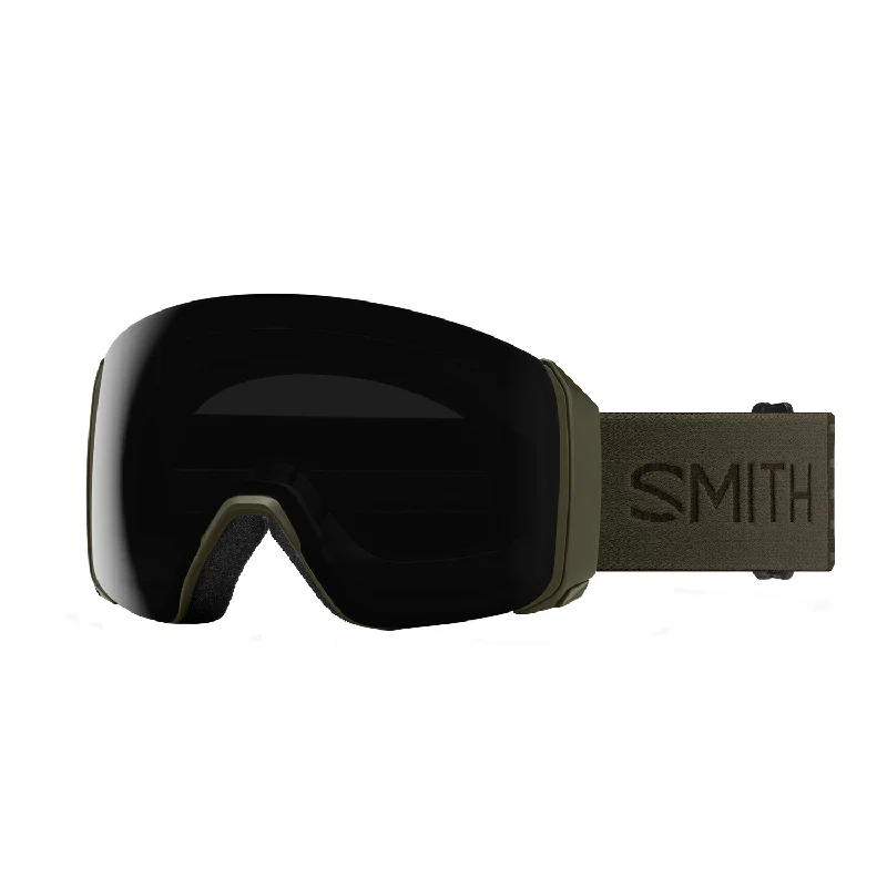 Goggles for rechargeable-Smith 4D Mag XL Goggles Forest/ChromaPop Sun Black + Chromapop Storm Blue Sensor Mirror