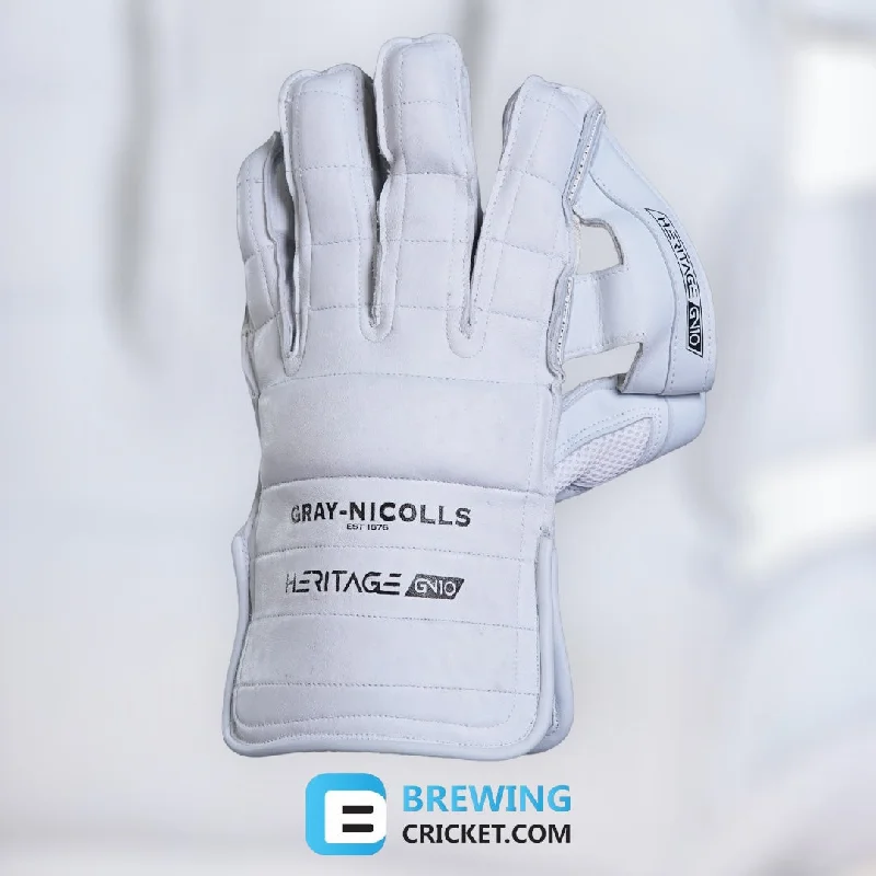 leather gloves for keeping warm-Gray-Nicolls GN10 Heritage - Keeping Gloves