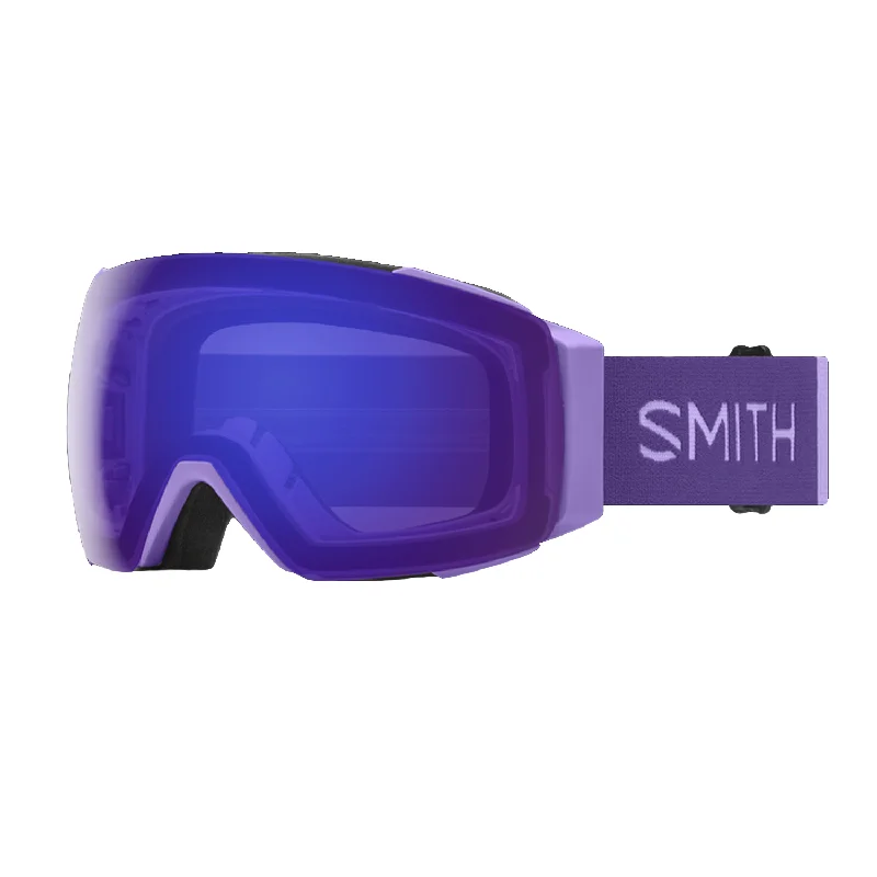 Goggles for replacement-Smith I/O Mag Low Bridge Fit Goggles Peri Dust/ChromaPop Everyday Violet Mirror + Chromapop Storm Rose Flash