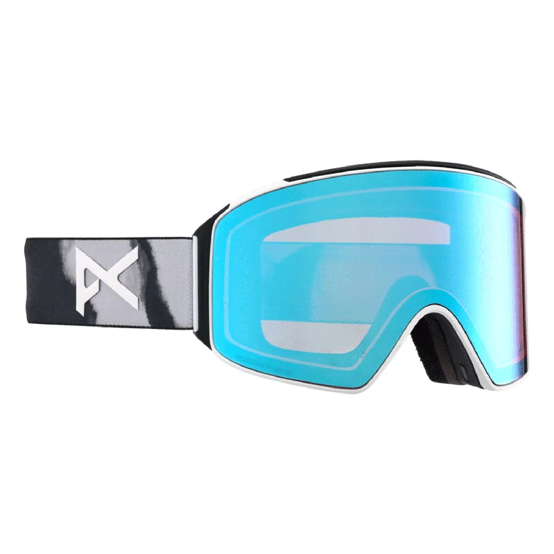 Goggles for truck-Anon M4 Cylindrical Low Bridge Fit Goggles Family Tree / Perceive Variable Blue + Perceive Cloudy Pink