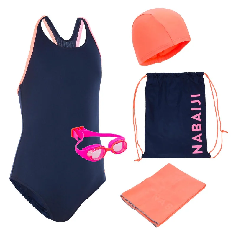 Goggles for seminar-Girls' Swimming Set 100 START: swimming trunks, goggles, cap, towel, bag