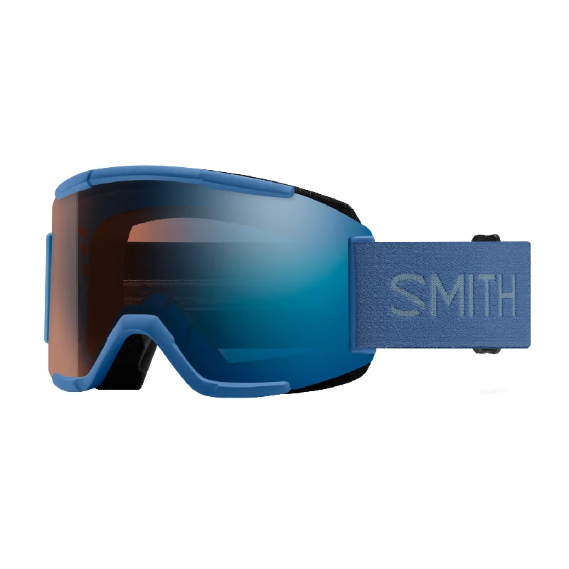 Goggles for marketing-Smith Squad Goggles True Blue/ChromaPop Pro Photochromic Blue Mirror