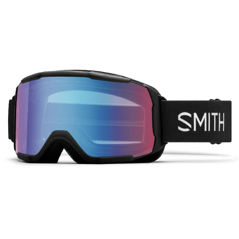 Goggles for video guide-Smith Kids Daredevil Goggles Black/Blue Sensor Mirror