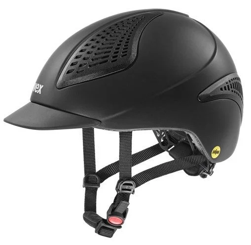 Helmet with High Profile-Uvex Exxential Ii Mips Black Helmet