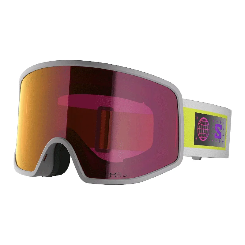 Goggles for hobby-Salomon Sentry Pro Sigma Goggles Grey Violet/Sigma Gunmetal + Sigma Light Blue