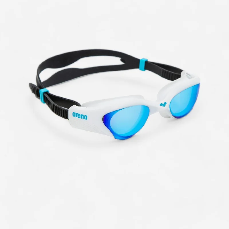 Goggles for uniform-Swimming goggles Arena The One Mirror - Blue White