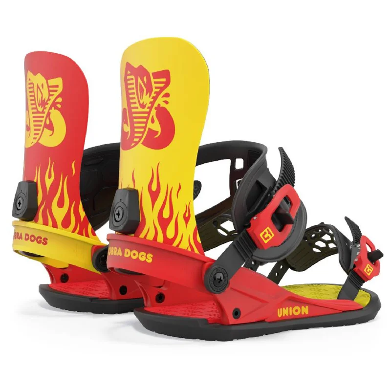 Ski Bindings with budget flair-Union Cobra Dogs Custom House 2023 - Men's Snowboard Bindings